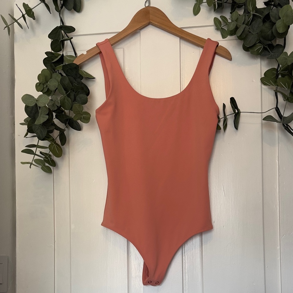 NWOT Express Body Contour Bodysuit in Peach/Blush